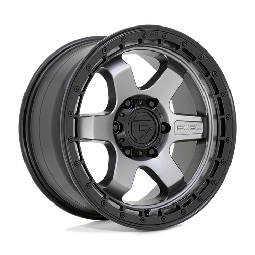 Fuel Offroad D752 BLOCK Matte Gunmetal W/ Black Ring 18x9 +20 6x135mm 87.1mm