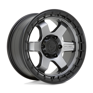 Fuel Offroad D752 BLOCK Matte Gunmetal W/ Black Ring 18x9 +20 6x135mm 87.1mm