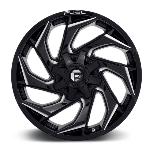 Fuel Offroad D753 REACTION Gloss Black Milled 20x10 -18 8x165.1mm 125.1mm