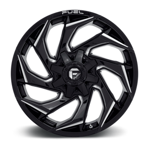 Fuel Offroad D753 REACTION Gloss Black Milled 20x10 -18 8x165.1mm 125.1mm