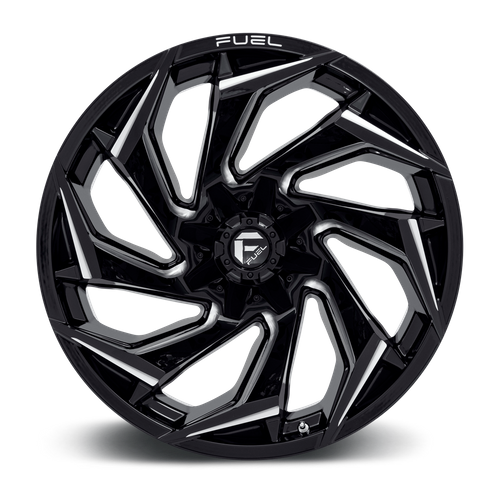 Fuel Offroad D753 REACTION Gloss Black Milled 22x12 -44 5x114.3|5x127mm 78.1mm