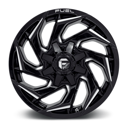 Fuel Offroad D753 REACTION Gloss Black Milled 18x9 +1 8x180mm 124.2mm