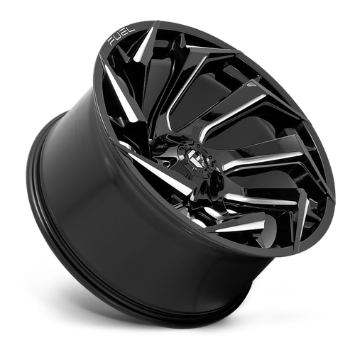 Fuel Offroad D753 REACTION Gloss Black Milled 24x12 -44 8x170mm 125.1mm