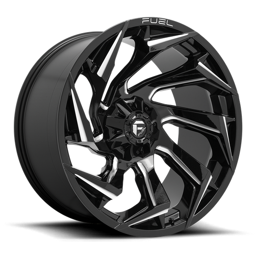 Fuel Offroad D753 REACTION Gloss Black Milled 24x12 -44 8x170mm 125.1mm