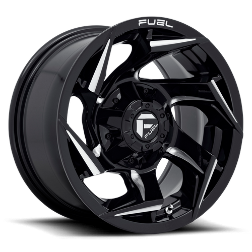 Fuel Offroad D753 REACTION Gloss Black Milled 15x8 -18 5x139.7mm 108mm