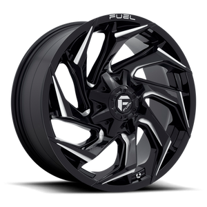 Fuel Offroad D753 REACTION Gloss Black Milled 20x10 -18 8x165.1mm 125.1mm