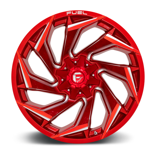 Fuel Offroad D754 REACTION Candy Red Milled 22x10 -18 8x165.1mm 125.1mm - Wheelwiz