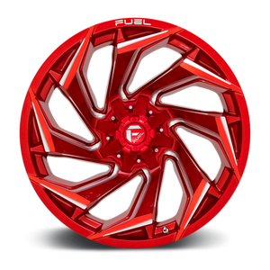 Fuel Offroad D754 REACTION Candy Red Milled 22x10 -18 8x165.1mm 125.1mm - Wheelwiz
