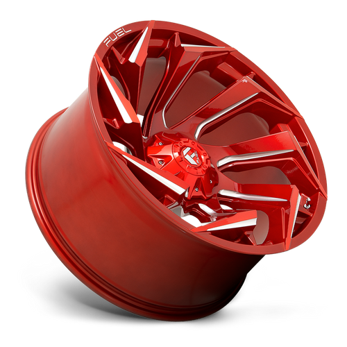 Fuel Offroad D754 REACTION Candy Red Milled 24x12 -44 8x180mm 124.2mm - Wheelwiz
