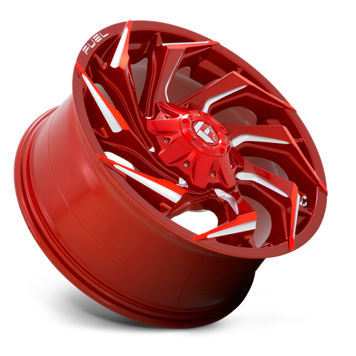 Fuel Offroad D754 REACTION Candy Red Milled 20x10 -18 5x114.3|5x127mm 78.1mm - Wheelwiz