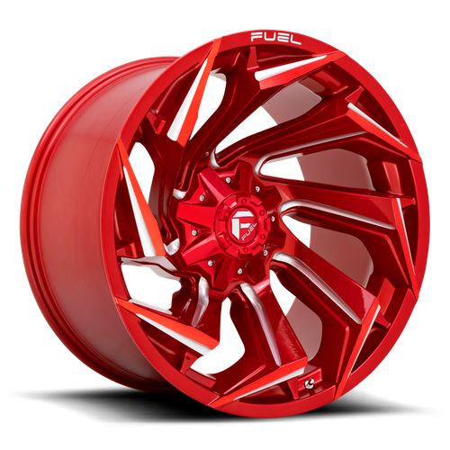Fuel Offroad D754 REACTION Candy Red Milled 22x10 -18 8x165.1mm 125.1mm - Wheelwiz