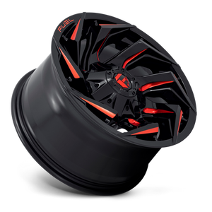 Fuel Offroad D755 REACTION Gloss Black Milled W/ Red Tint 17x9 -12 5x114.3|5x127mm 78.1mm