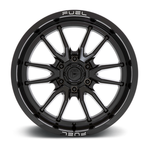 Fuel Offroad D760 CLASH Gloss Black 17x9 -12 6x139.7mm 106.1mm