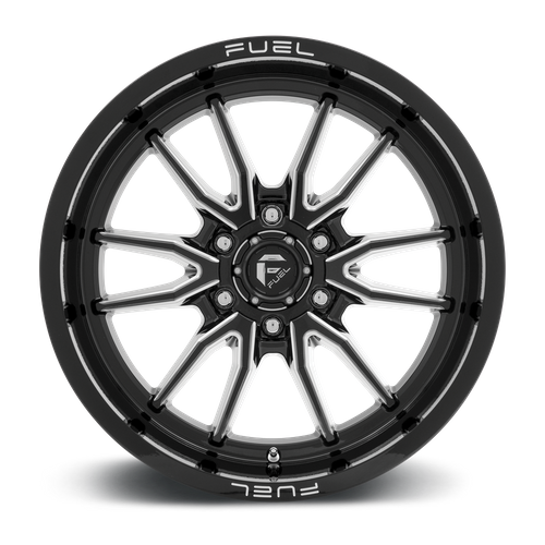 Fuel Offroad D761 CLASH Gloss Black Milled 17x9 +1 6x120mm 67.1mm