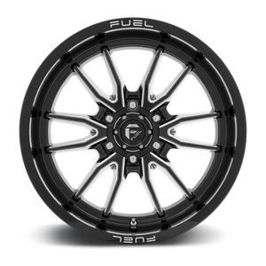 Fuel Offroad D761 CLASH Gloss Black Milled 17x9 +1 6x120mm 67.1mm