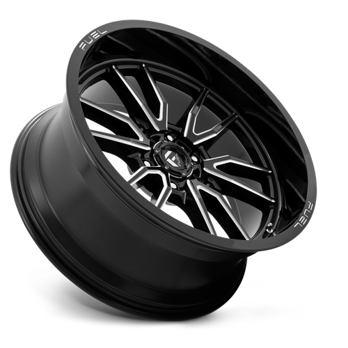 Fuel Offroad D761 CLASH Gloss Black Milled 22x10 -18 6x135mm 87.1mm - Wheelwiz