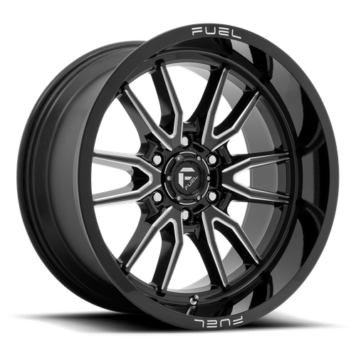 Fuel Offroad D761 CLASH Gloss Black Milled 17x9 +1 6x120mm 67.1mm