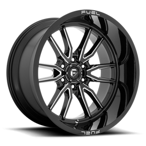 Fuel Offroad D761 CLASH Gloss Black Milled 22x12 -44 6x139.7mm 106.1mm