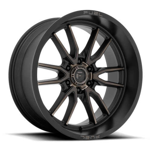 Fuel Offroad D762 CLASH Matte Black Double Dark Tint 22x10 -18 6x139.7mm 106.1mm