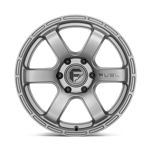 Fuel Offroad D767 RUSH Matte Gunmetal 18x9 +1 6x139.7mm 106.1mm - Wheelwiz