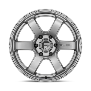 Fuel Offroad D767 RUSH Matte Gunmetal 18x9 +1 6x139.7mm 106.1mm - Wheelwiz