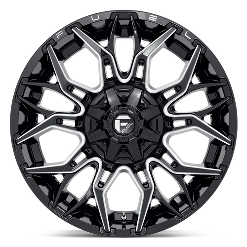 Fuel Offroad D769 TWITCH Glossy Black Milled 22x10 -18 8x170mm 125.1mm - Wheelwiz