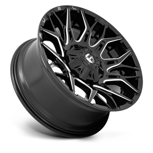 Fuel Offroad D769 TWITCH Glossy Black Milled 20x10 -18 8x165.1mm 125.1mm