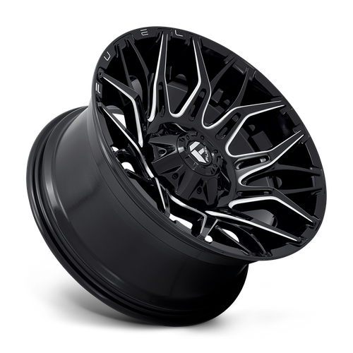 Fuel Offroad D769 TWITCH Glossy Black Milled 20x10 -18 6x135|6x139.7mm 106.1mm