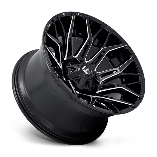 Fuel Off-road D769 GLOSSY BLACK MILLED 22x12 -44 8x165.1mm 125.1mm