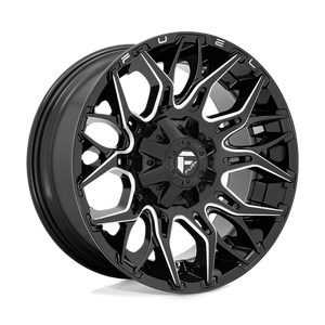 Fuel Offroad D769 TWITCH Glossy Black Milled 20x9 +1 5x139.7|5x150mm 110.1mm