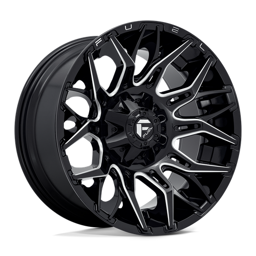 Fuel Offroad D769 TWITCH Glossy Black Milled 20x10 -18 6x135|6x139.7mm 106.1mm