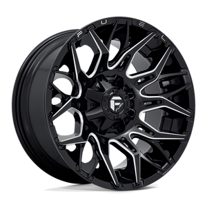 Fuel Offroad D769 TWITCH Glossy Black Milled 20x10 -18 6x135|6x139.7mm 106.1mm