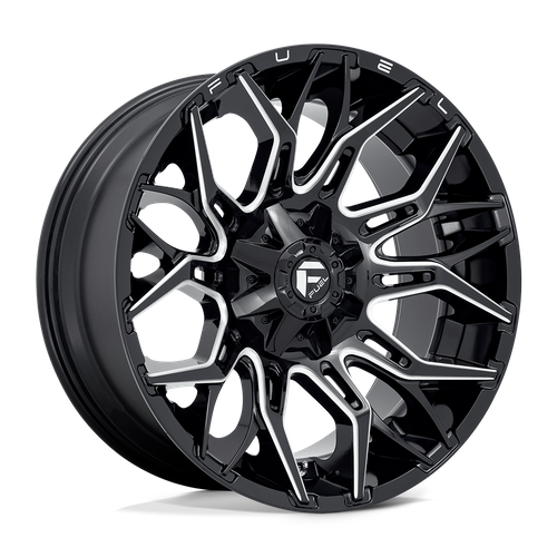 Fuel Offroad D769 TWITCH Glossy Black Milled 22x10 -18 8x170mm 125.1mm - Wheelwiz