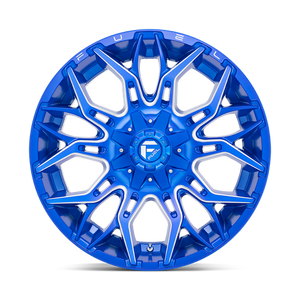 Fuel Offroad D770 TWITCH Anodized Blue Milled 22x10 -18 8x165.1mm 125.1mm - Wheelwiz
