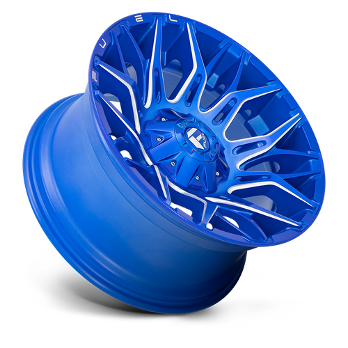 Fuel Offroad D770 TWITCH Anodized Blue Milled 22x12 -44 5x114.3|5x127mm 78.1mm