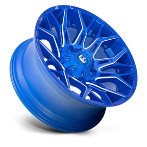 Fuel Offroad D770 TWITCH Anodized Blue Milled 22x10 -18 8x165.1mm 125.1mm - Wheelwiz