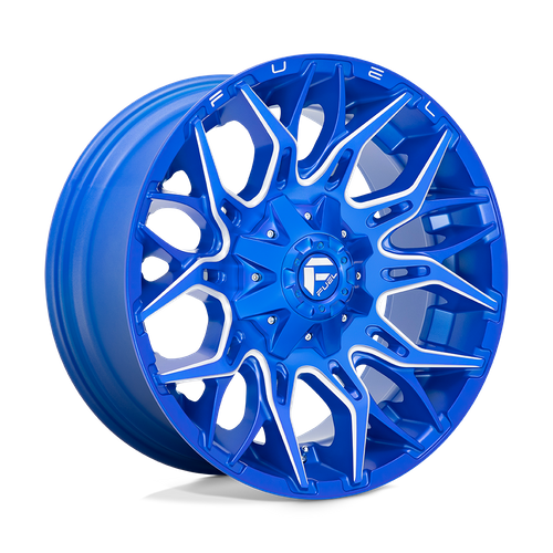 Fuel Offroad D770 TWITCH Anodized Blue Milled 20x10 -18 8x165.1mm 125.1mm