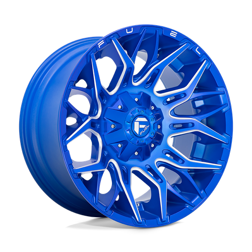 Fuel Offroad D770 TWITCH Anodized Blue Milled 22x12 -44 5x139.7|5x150mm 110.1mm - Wheelwiz
