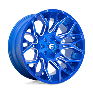 Fuel Offroad D770 TWITCH Anodized Blue Milled 22x10 -18 8x165.1mm 125.1mm - Wheelwiz