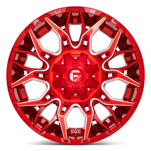 Fuel Offroad D771 TWITCH Candy Red Milled 20x10 -18 5x114.3|5x127mm 78.1mm