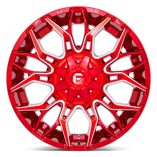 Fuel Offroad D771 TWITCH Candy Red Milled 22x10 -18 8x180mm 124.2mm
