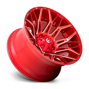 Fuel Offroad D771 TWITCH Candy Red Milled 22x12 -44 5x139.7|5x150mm 110.1mm - Wheelwiz