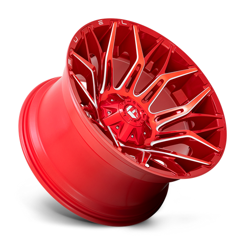 Fuel Offroad D771 TWITCH Candy Red Milled 22x12 -44 5x114.3|5x127mm 78.1mm