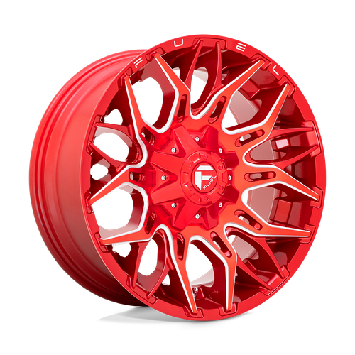 Fuel Offroad D771 TWITCH Candy Red Milled 22x12 -44 8x170mm 125.1mm