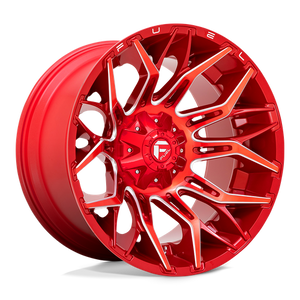 Fuel Offroad D771 TWITCH Candy Red Milled 22x12 -44 5x139.7|5x150mm 110.1mm - Wheelwiz