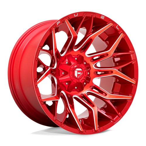 Fuel Offroad D771 TWITCH Candy Red Milled 22x12 -44 5x114.3|5x127mm 78.1mm