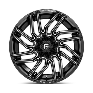 Fuel Offroad D773 TYPHOON Gloss Black Milled 22x12 -44 5x139.7|5x150mm 110.1mm