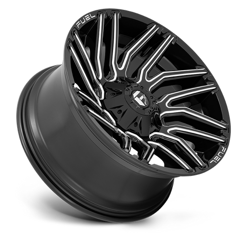 Fuel Offroad D773 TYPHOON Gloss Black Milled 22x12 -44 8x170mm 125.1mm