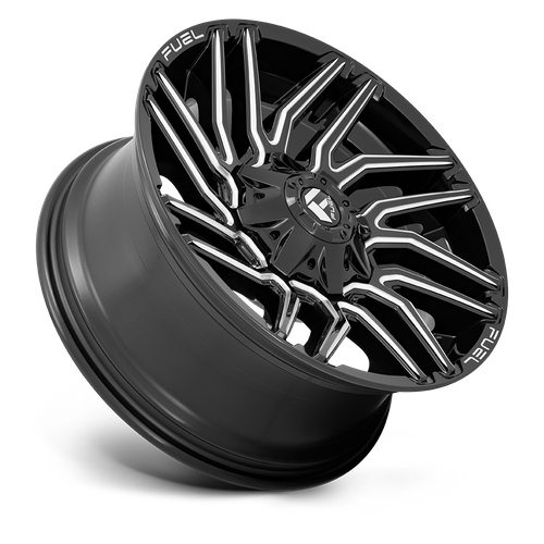 Fuel Offroad D773 TYPHOON Gloss Black Milled 20x9 +1 8x165.1mm 125.1mm