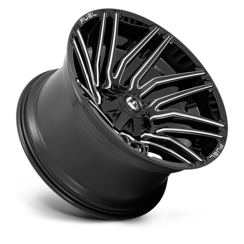 Fuel Offroad D773 TYPHOON Gloss Black Milled 22x12 -44 5x139.7|5x150mm 110.1mm